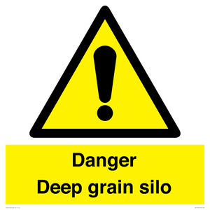 Danger Deep grain silo